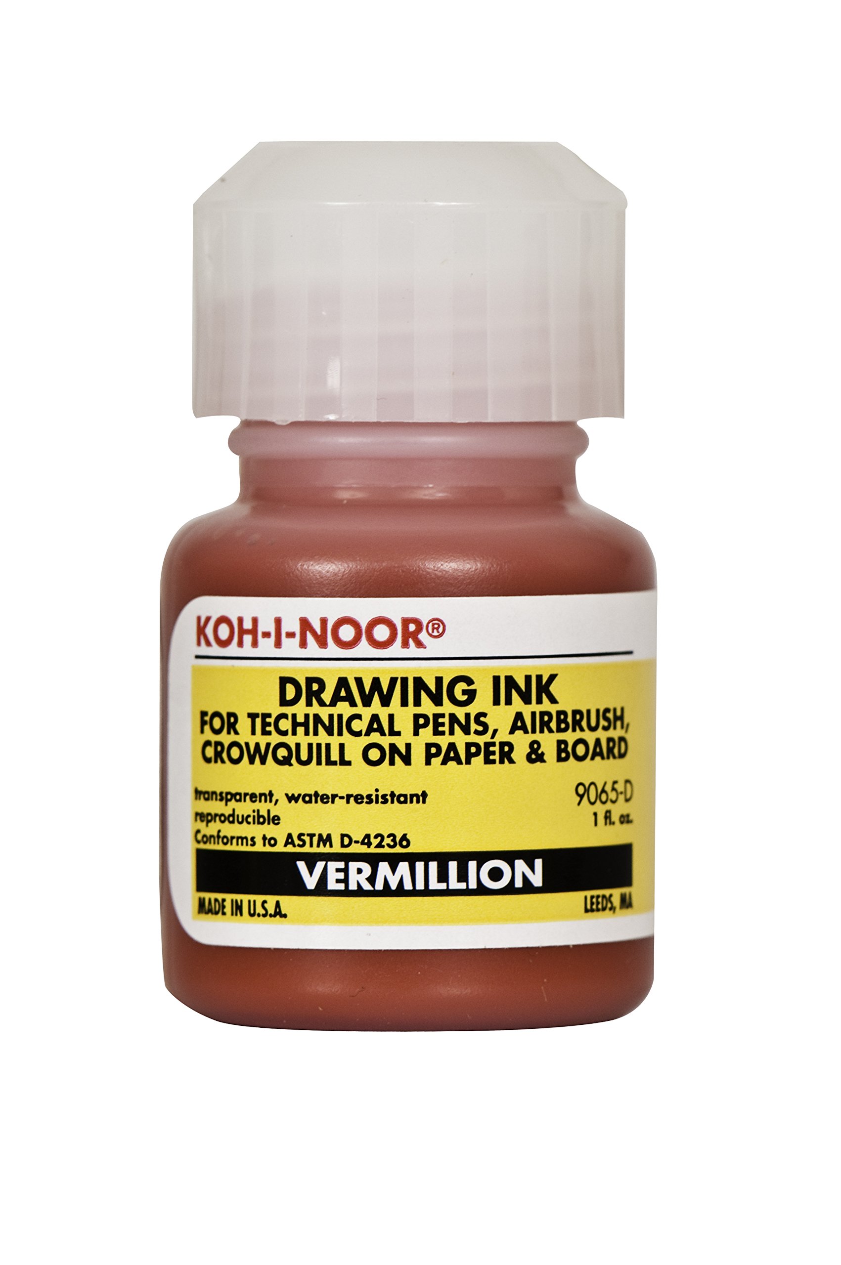 Koh-I-NoorDye-Based Drawing Ink, 1 Ounce Bottle, Vermillion