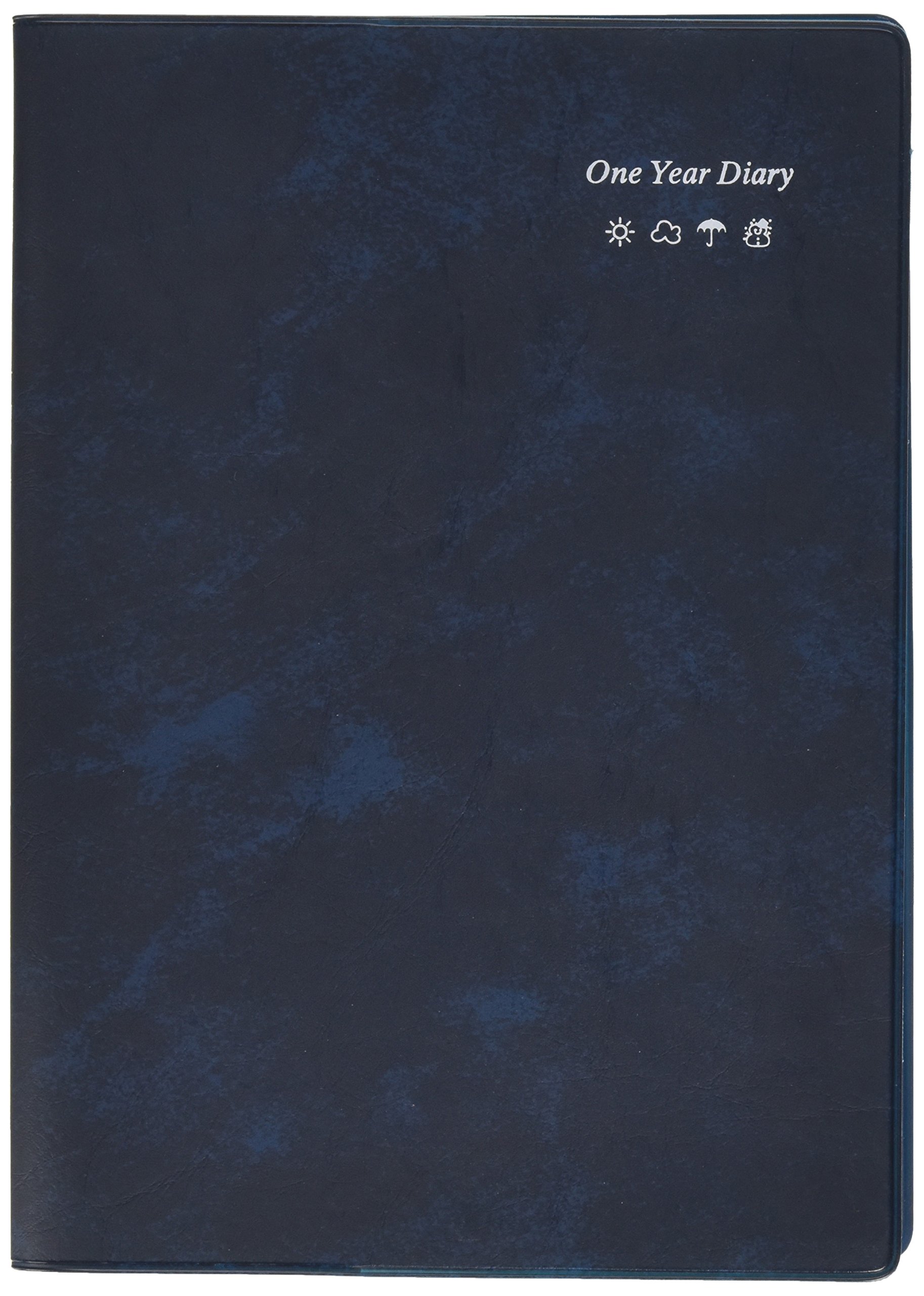 Amazon.co.jp: ライフ 日記帳 一年日記 横罫 A5 青 D1561A : 文房具