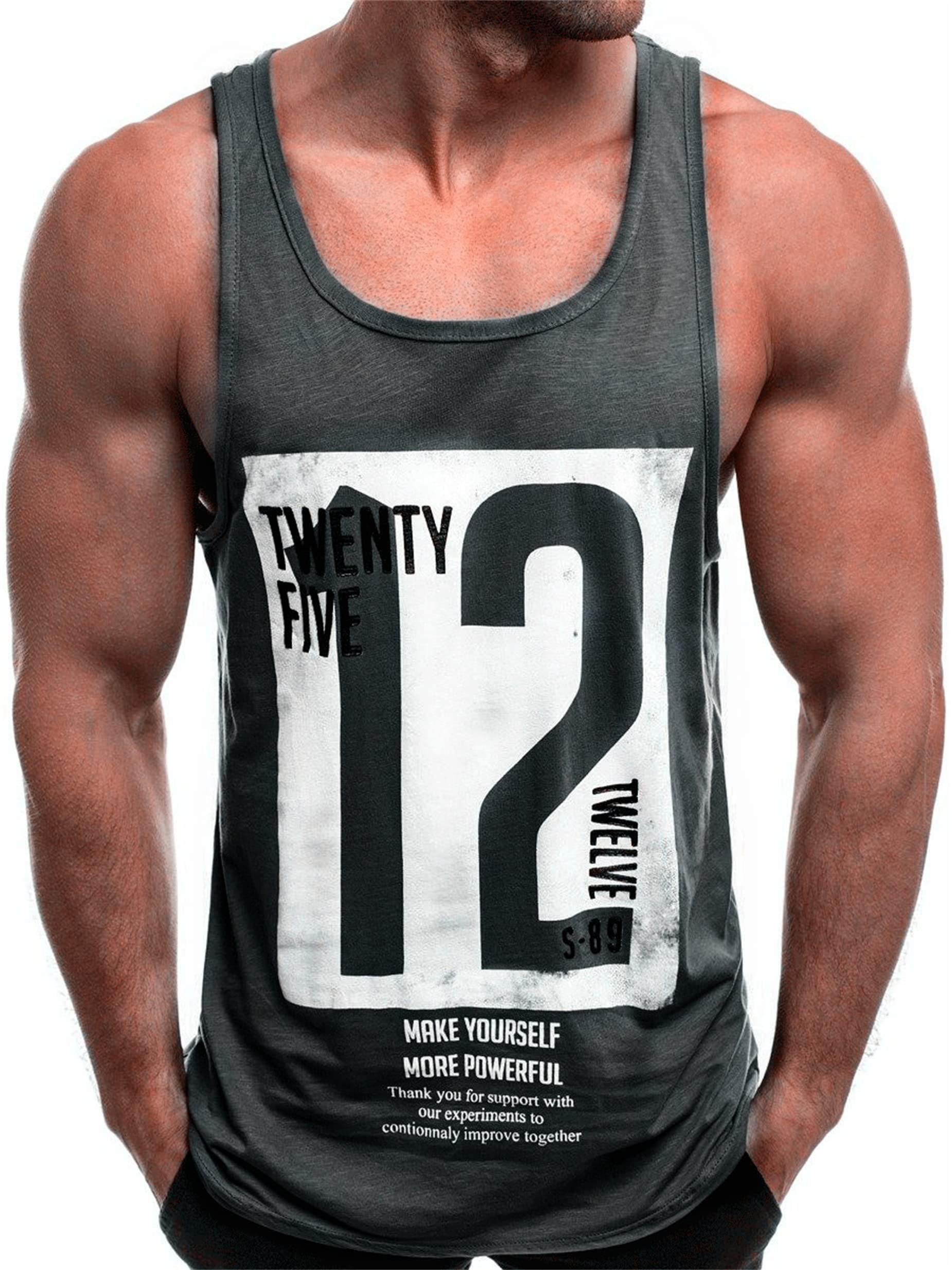 HOTCAT Camiseta de Tirantes Deportiva Hombre Tirantes Culturismo Fitness Deportiva Deporte Masculina Running Gym Deporte Masculina para Entrenar Gym Culturismo Fitness T-Shirt