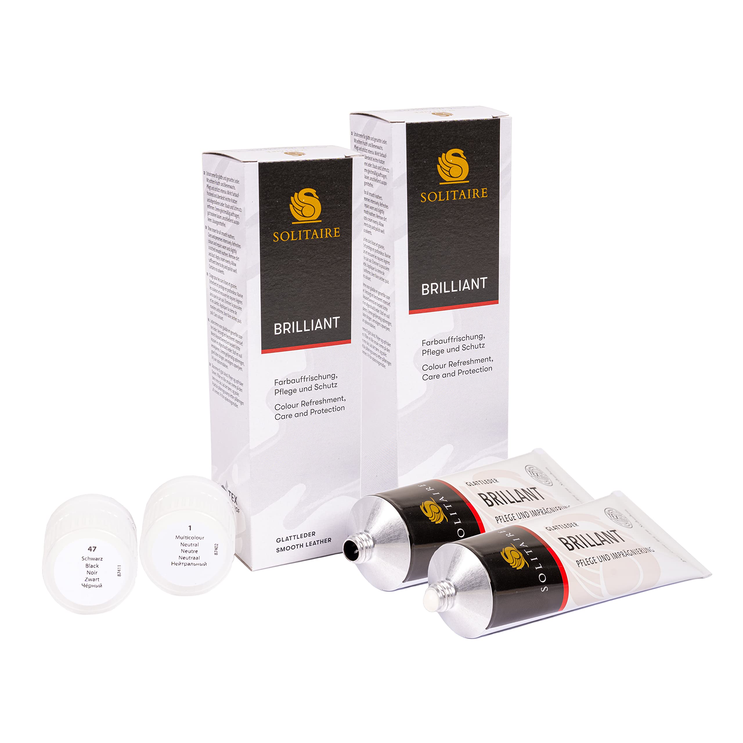 Die Schuhanzieher Set de cirage à chaussures Allround 13 pièces avec coffret en bois pratique 30 x 20 x 14 cm z2408