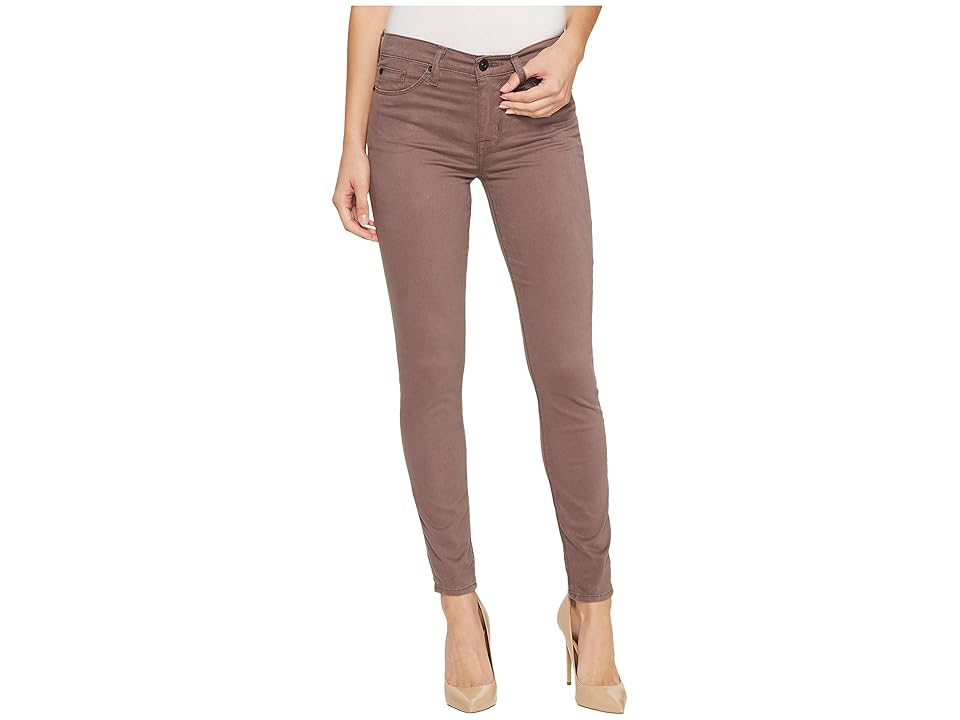 

Hudson Jeans Nico Mid-Rise Super Skinny in Umber (Umber) Women's Jeans, Brown