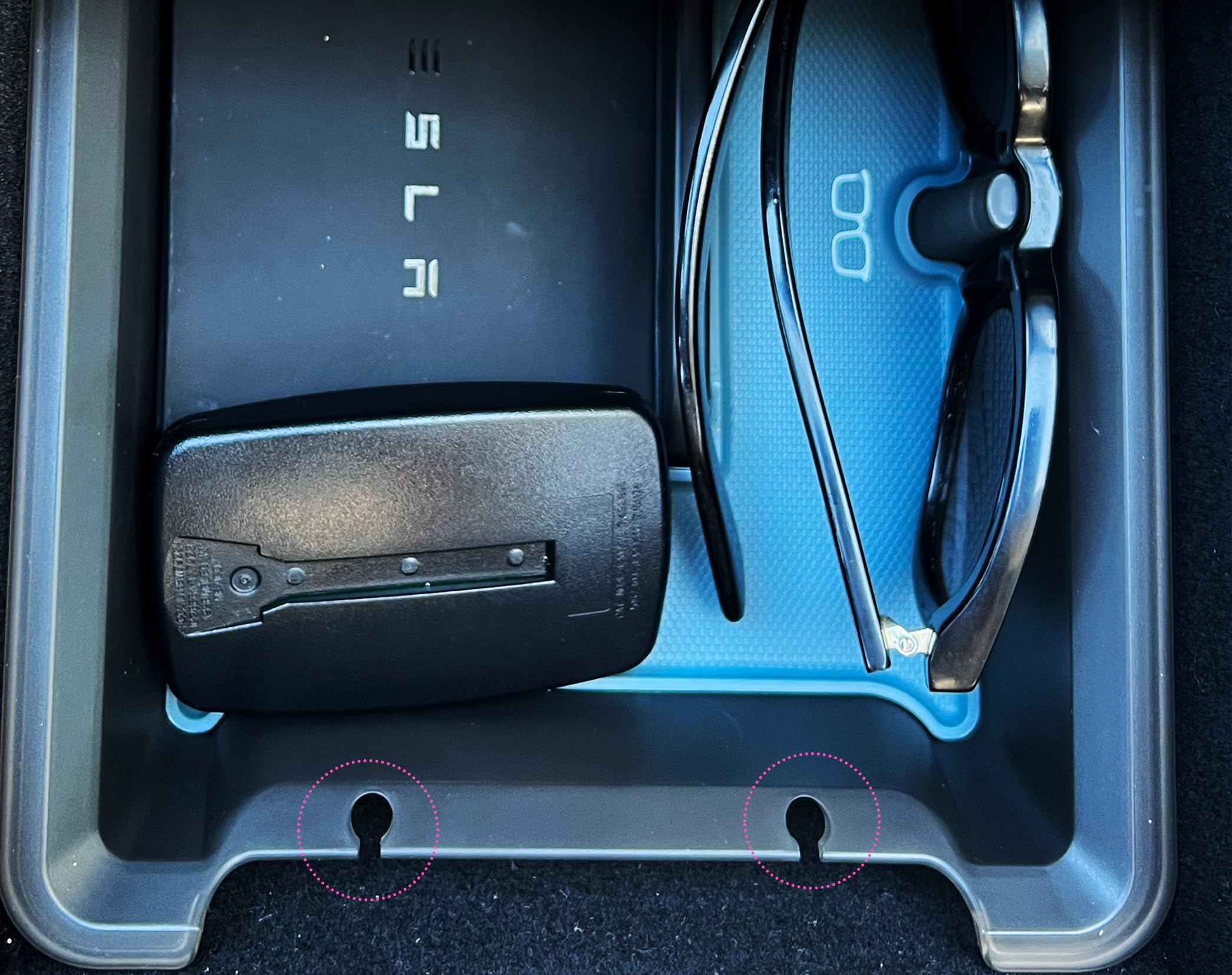 LunaBoxConsole Organizer Tray Designed for Tesla Model 3/Y with Smooth Slide Technology 2023/2022 (Center Console Organizer)