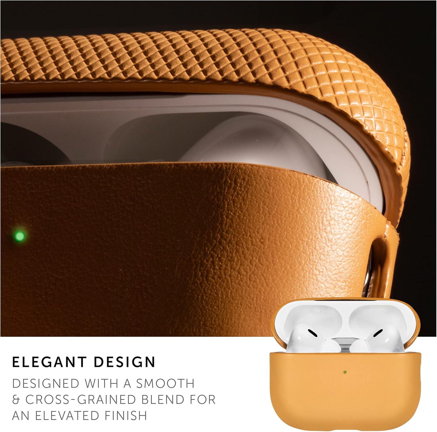 Native Union (Re) Classic Case for AirPods Pro 2nd Gen – Premium Plant-Based Materials – Supports Wireless Chargers – Compatible with AirPods Pro, AirPods Pro 2nd Gen (Kraft)