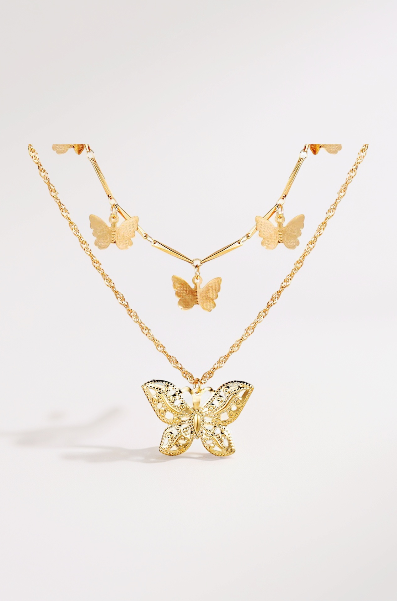 Jewellery for women Gold Plated Pendant Necklace Chain for Women & Girls