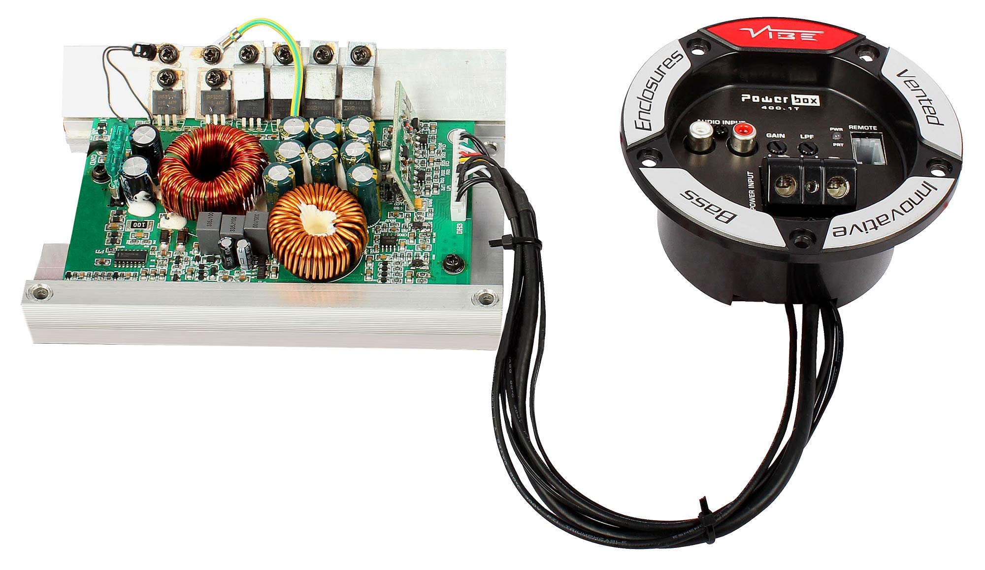 Buy VIBE Subwoofer Enclosure Amplifier Kit 12 in 2400 W Max Twin Active