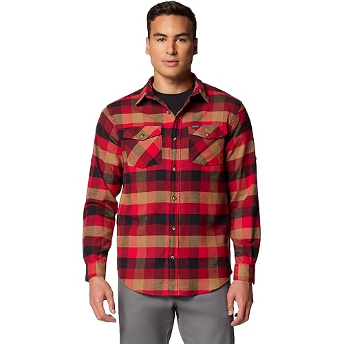 Columbia Men's Bearmouth Springs Roll Up Long Sleeve Flannel Shirt