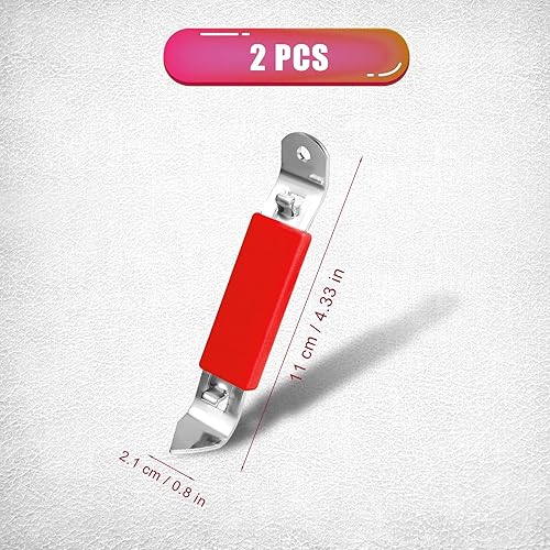 Miniatura 2 de Abrebotellas magnético, 2 unidades, abrelatas magnético de latas, abridor manual de botellas para botellas de cerveza, latas y bebidas (rojo, azul