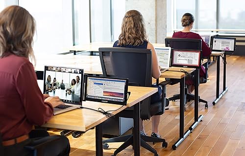 Miniatura 8 de SideTrak Monitor portátil deslizante de 12.5 pulgadas con funda de transporte, se fija a tu laptop para un fácil viaje, alimentación USB eficiente,