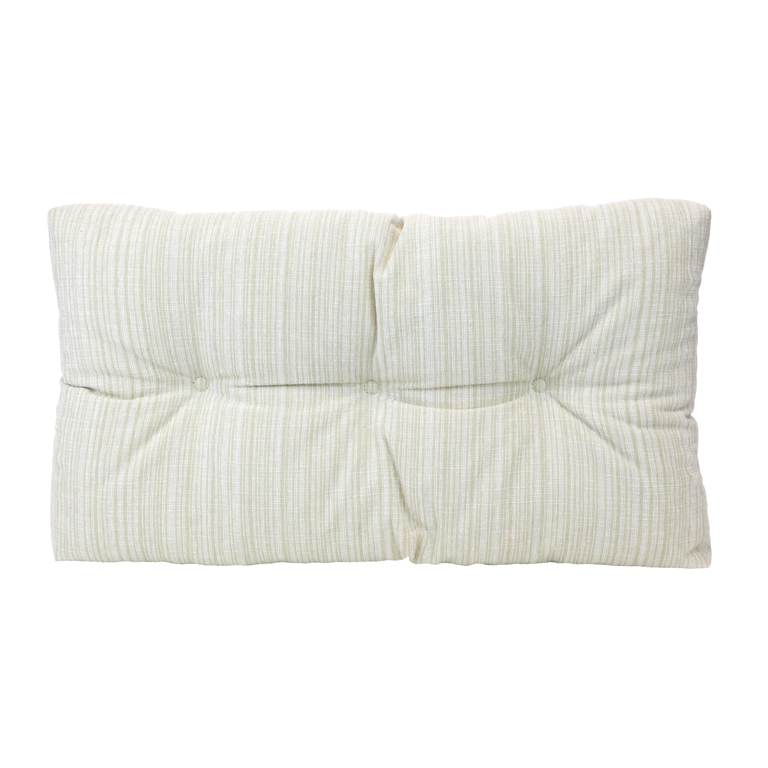 Klear Vu The Gripper Omega Non-Slip Tufted Bench Cushion for Indoor Furniture, Entryway Storage, Bay Window, Corner Nook or Piano Seat, 27 Inches, Cream