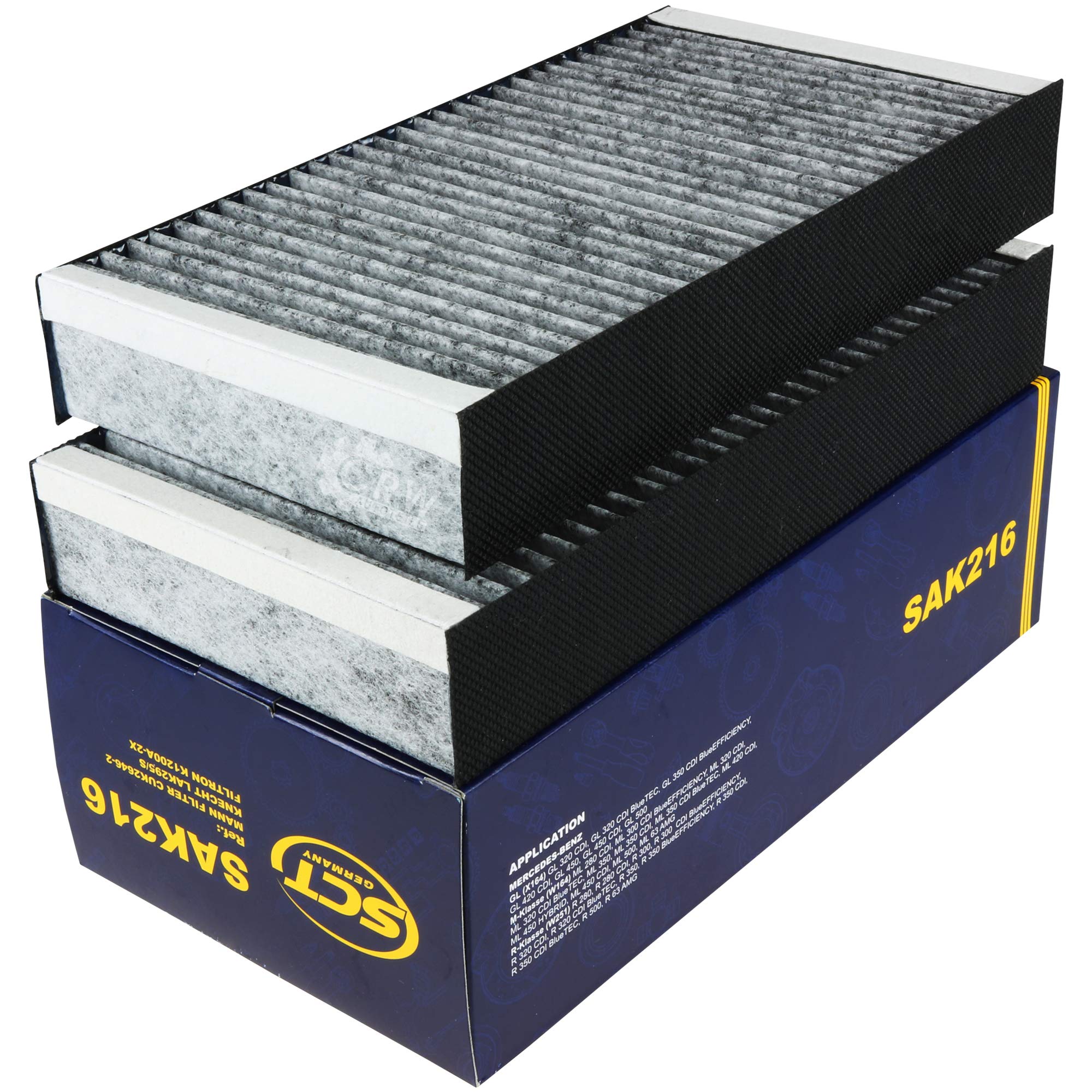 Inspektionspaket enthält 11 Liter Motoröl Ceramic Ultra 5W-40 Ölfilter Luftfilter Innenraumfilter kompatibel mit M-Klasse W164 ML 350 4matic R-Klasse W251 V251 GL-Klasse X164