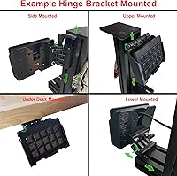 Vista 8 de Soporte de montaje universal para la cubierta Elgato Stream de 15 teclas MK.2. Perfecto para corredores Sim, simuladores de vuelo, serpentinas
