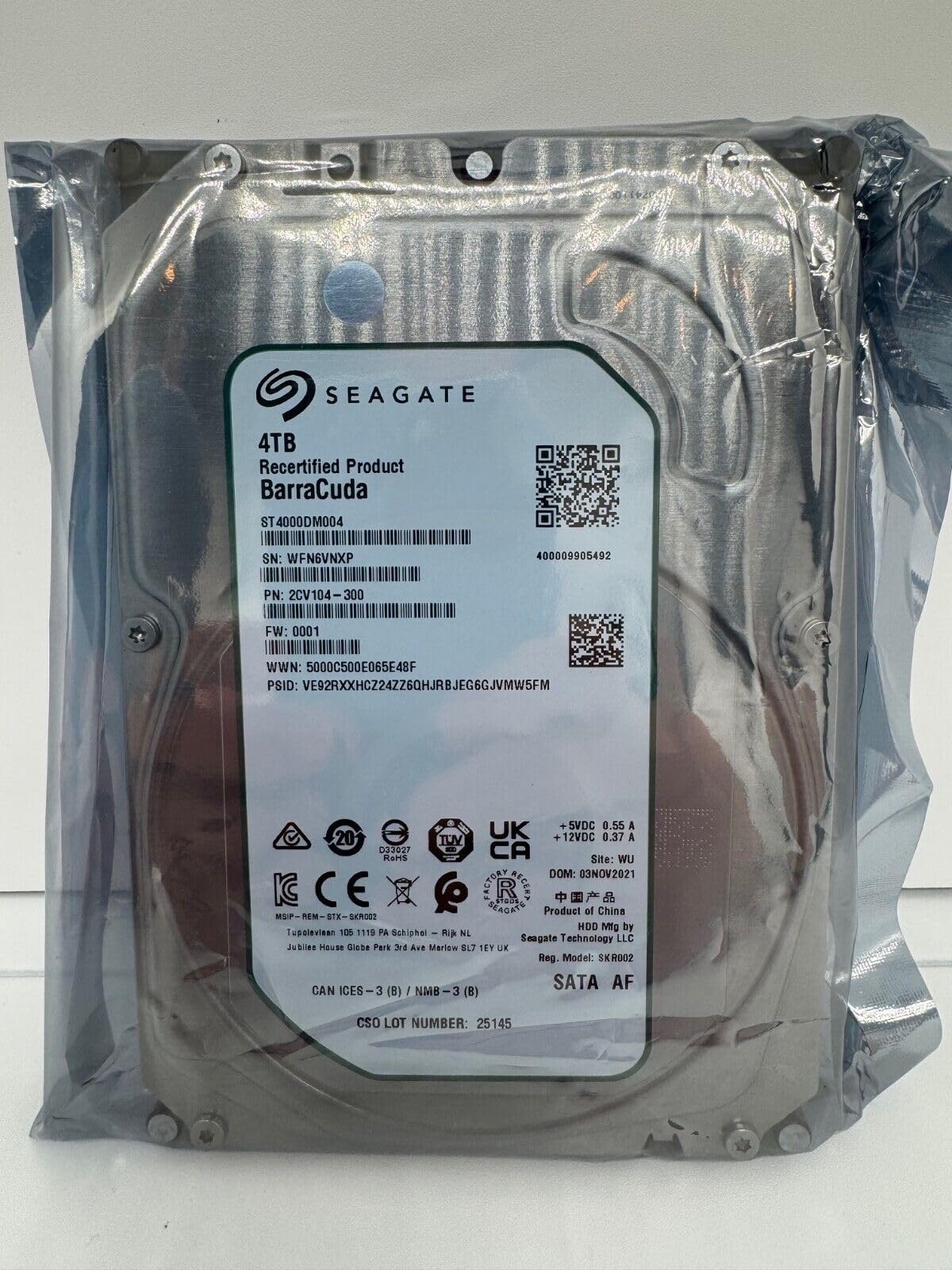 Seagate Barracuda ST4000DM004 - HDD - 4 TB - Internal - 3.5