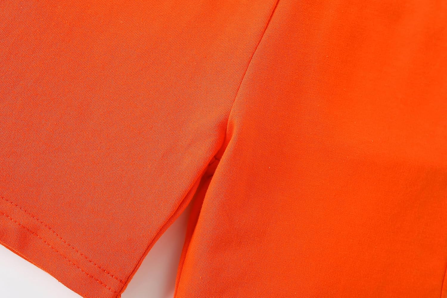 AIWUHE Toddler Boys Shorts Cotton Sport Shorts Summer Knee Length Solid Jogger Shorts Casual Pants Elastic Waist Short Orange 90 2T