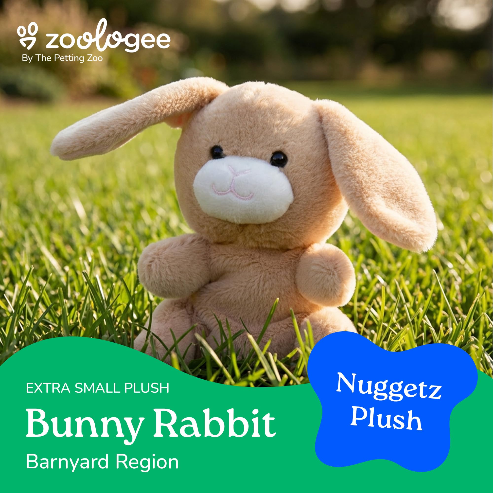 Amazon.com: The Petting Zoo White Bunny Rabbit Stuffed Animal