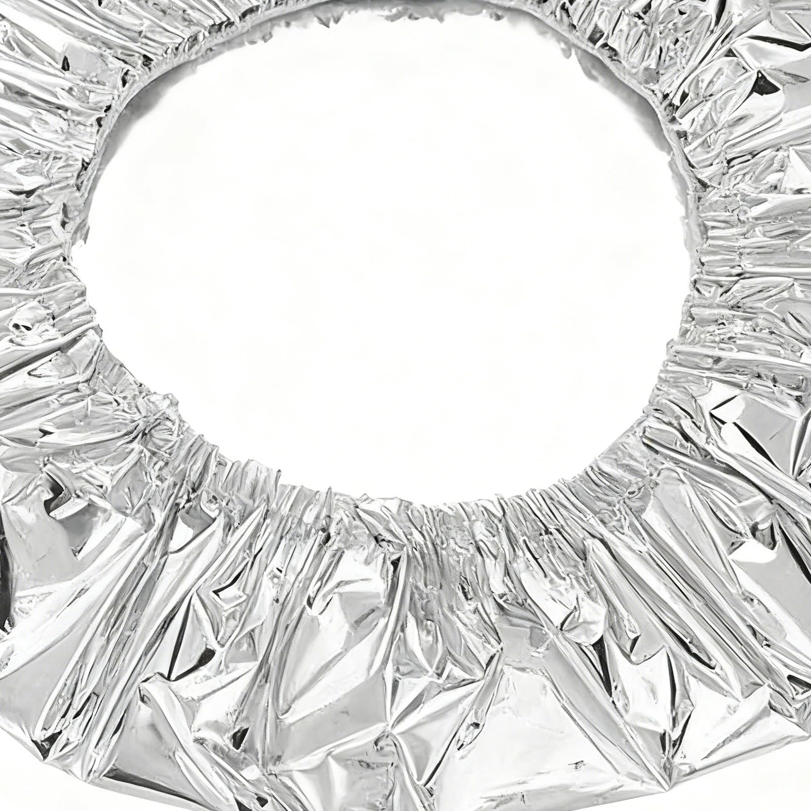 Foil Wrap - Coperture in alluminio riutilizzabili da 50 pezzi, coperture per isolanti elastiche, fogli di stoccaggio di alimenti | Sigillante termico per contenitori da cucina contenitori per verdure