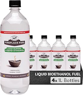 Superior Trading Co. Liquid Bioethanol Fuel for Tabletop Fire Pit, Clean...