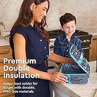 Vista 2 de Bentgo Lonchera para niños – Bolsa de almuerzo duradera con doble aislamiento para niños de 3+ años; capacidad para lonchera, botella de agua