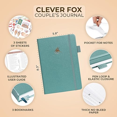 Miniatura 6 de Clever Fox Diario para parejas - Noche de cita para parejas, Actividad & Libro de ejercicios de diario - Libro de relaciones para planificar fechas
