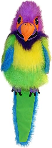 Miniatura 1 de The Puppet Company Marioneta de mano de periquito con cabeza de ciruelo de pájaros grandes