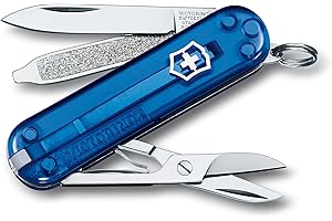 Victorinox Swiss Army Classic SD Pocket Knife (Translucent Sapphire), 58mm