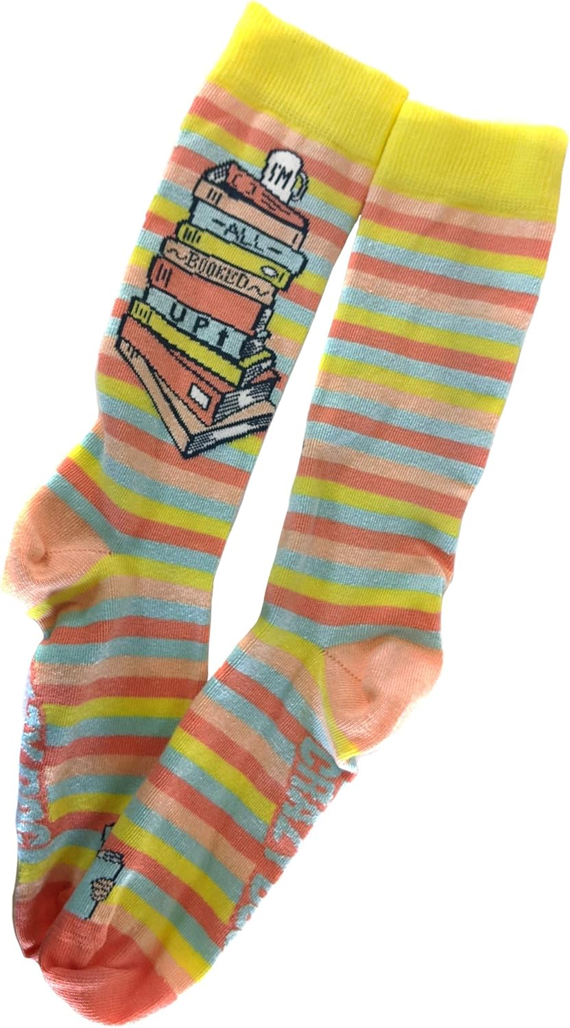 Crazy Dog T-Shirts Women's Teacher Socks funny Sarcastic School Graphic Footwear for Ladies - Image 4