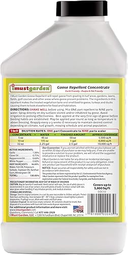 Miniatura 9 de I Must Garden - Concentrado repelente de gansos, 32 onzas (gansos, pavo, patos)