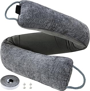 Weighted Door Draft Stopper Under Door Noise Blocker Front Door Insulation Door Draft Guard Weatherproof Strip Energy Efficient Door Accessory (Grey, 36inch)