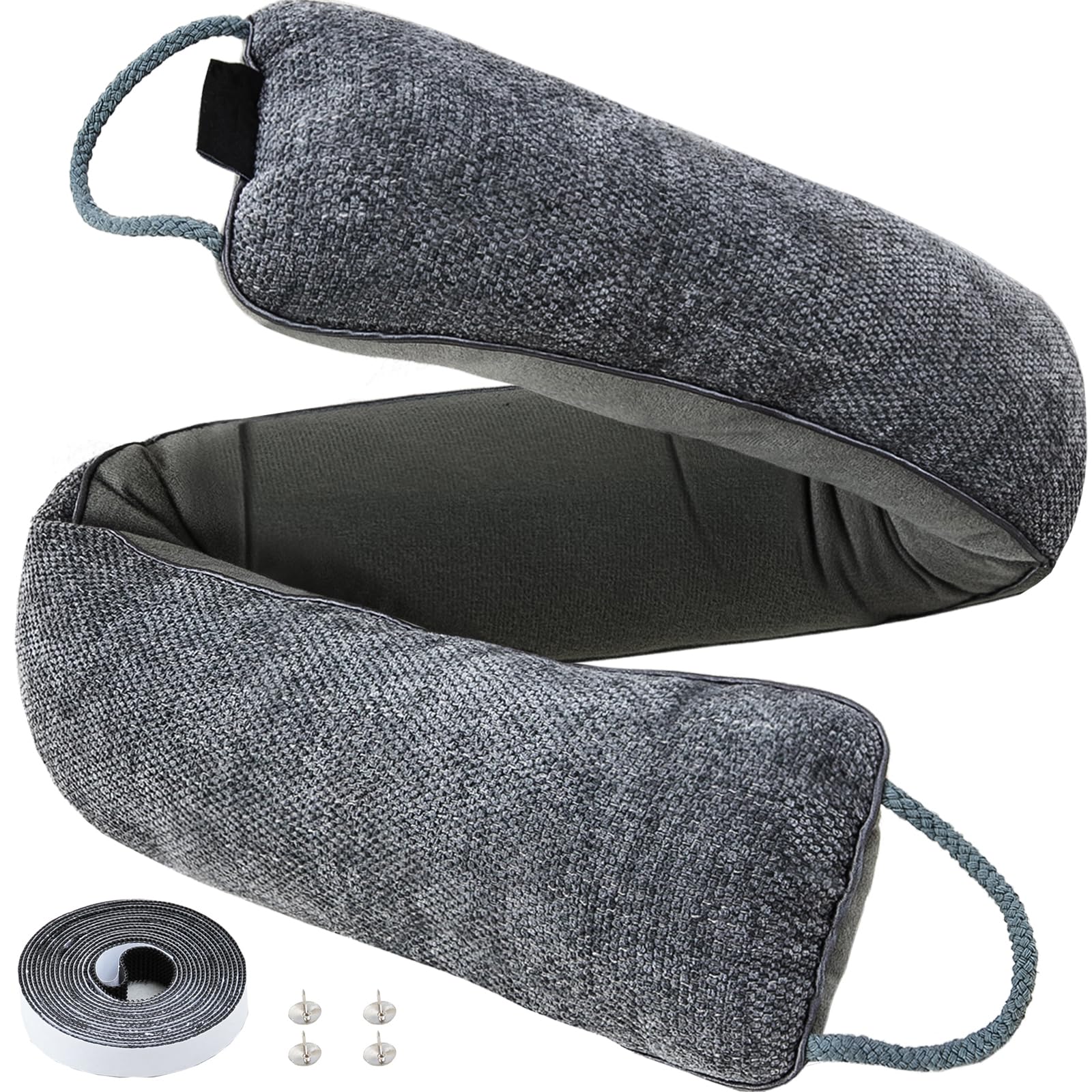 Home Décor Draft Stoppers Double Side Under Door Bottom Seal Strip Noise Blocker