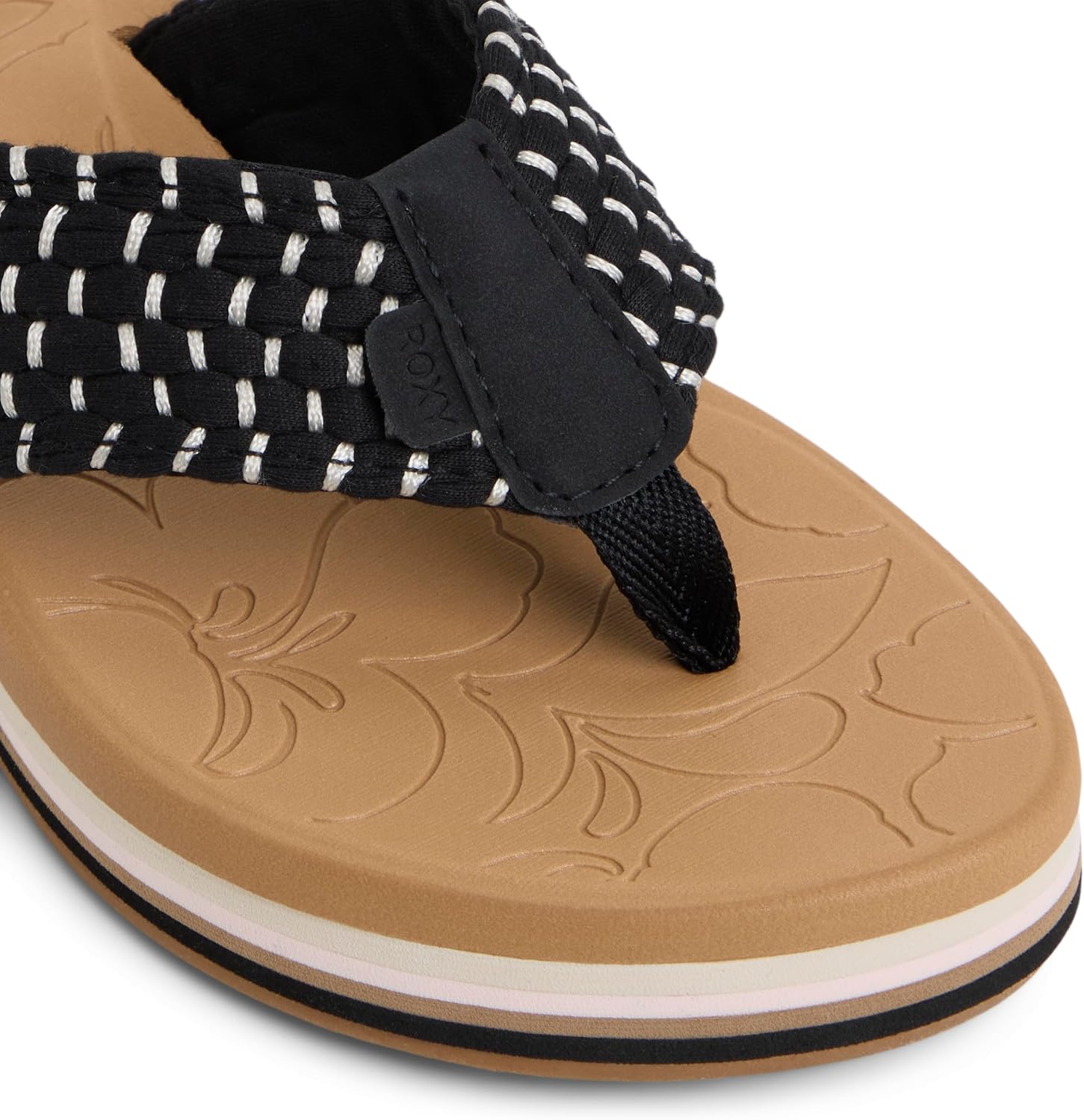 Roxy Women's Colbee Hi Flip-Flop, Black Woven, 9 - Image 5