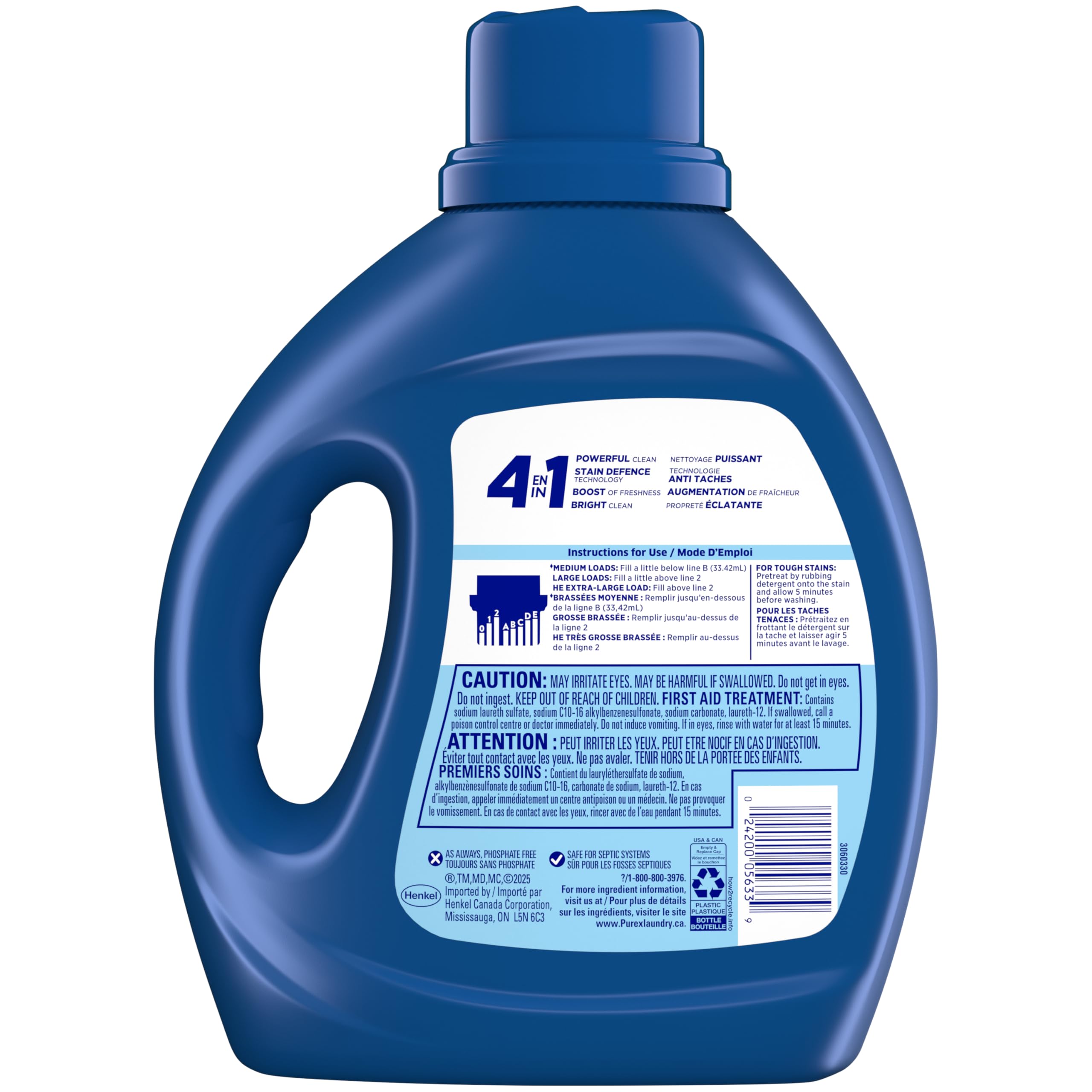 Purex Rocky Mountain Breeze, Concentrated Liquid Laundry Detergent with 4in1 benefits, Tough on Stains, Brightens and Whitens Clothes, 1.94L, 58 Wash Loads, HE Compatible - 2