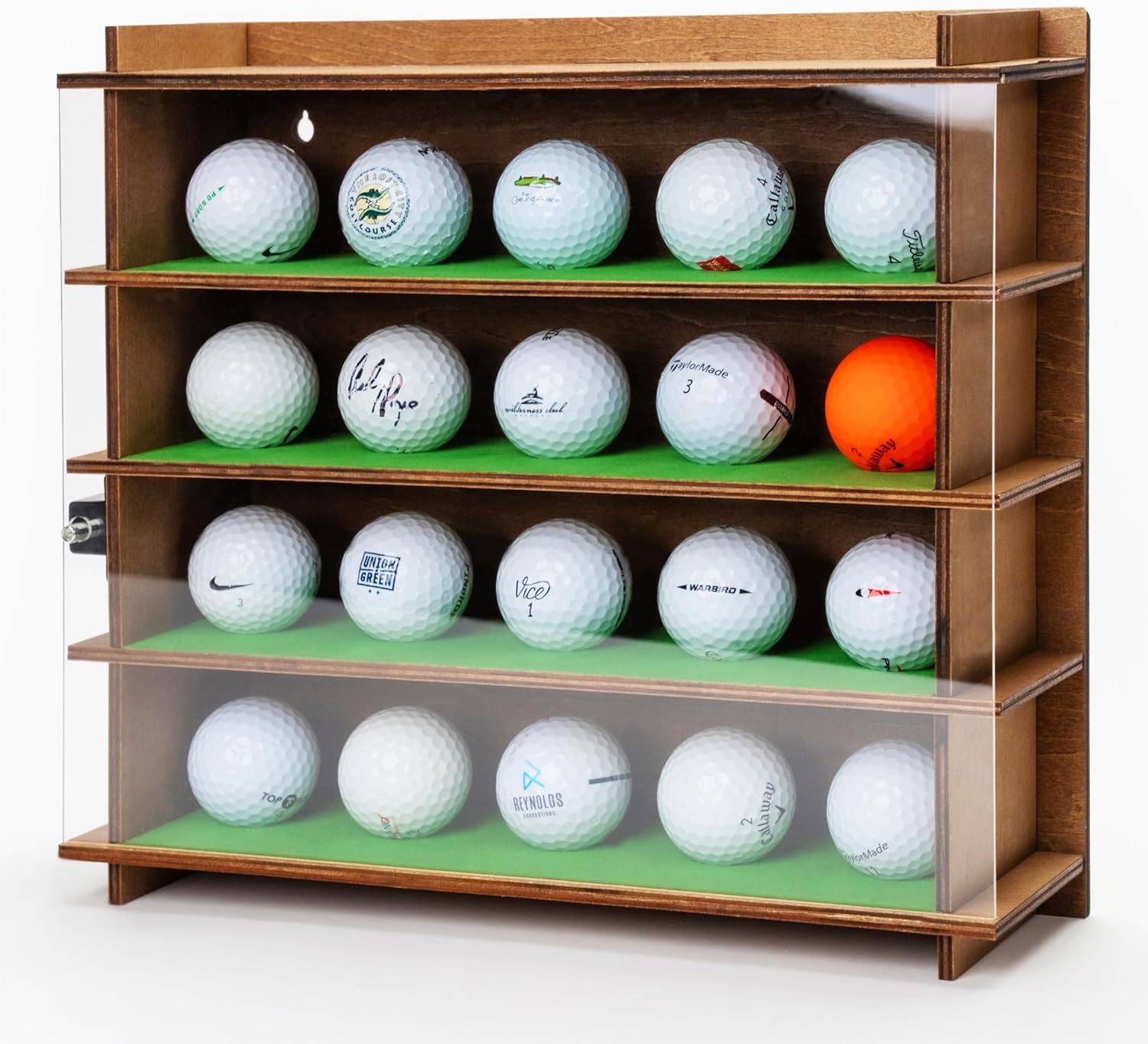 Golf Ball Display Case 20 Holes Golf Balls Display Case Wall