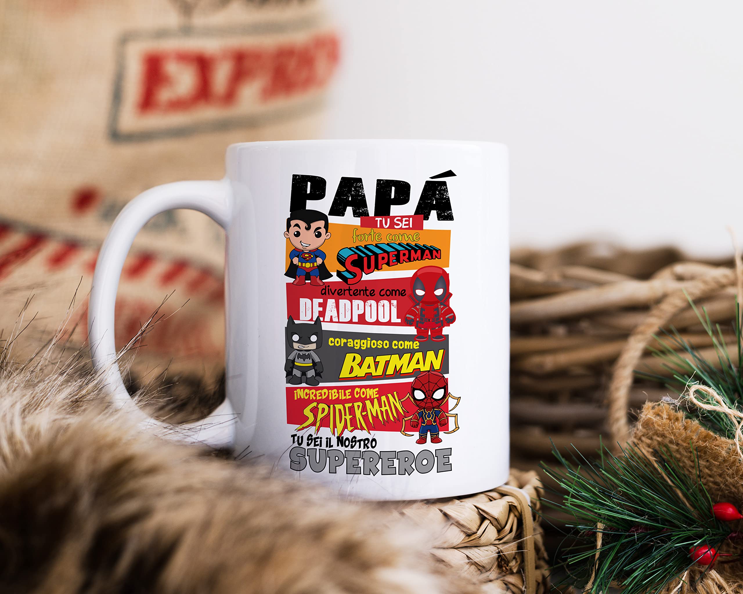 Thedifferent Tazza Papà Marito - Ho Due Ruoli: Marito E Papà E Li Faccio Entrambi Alla Perfezione - Regalo Festa Del Papà, Compleanno