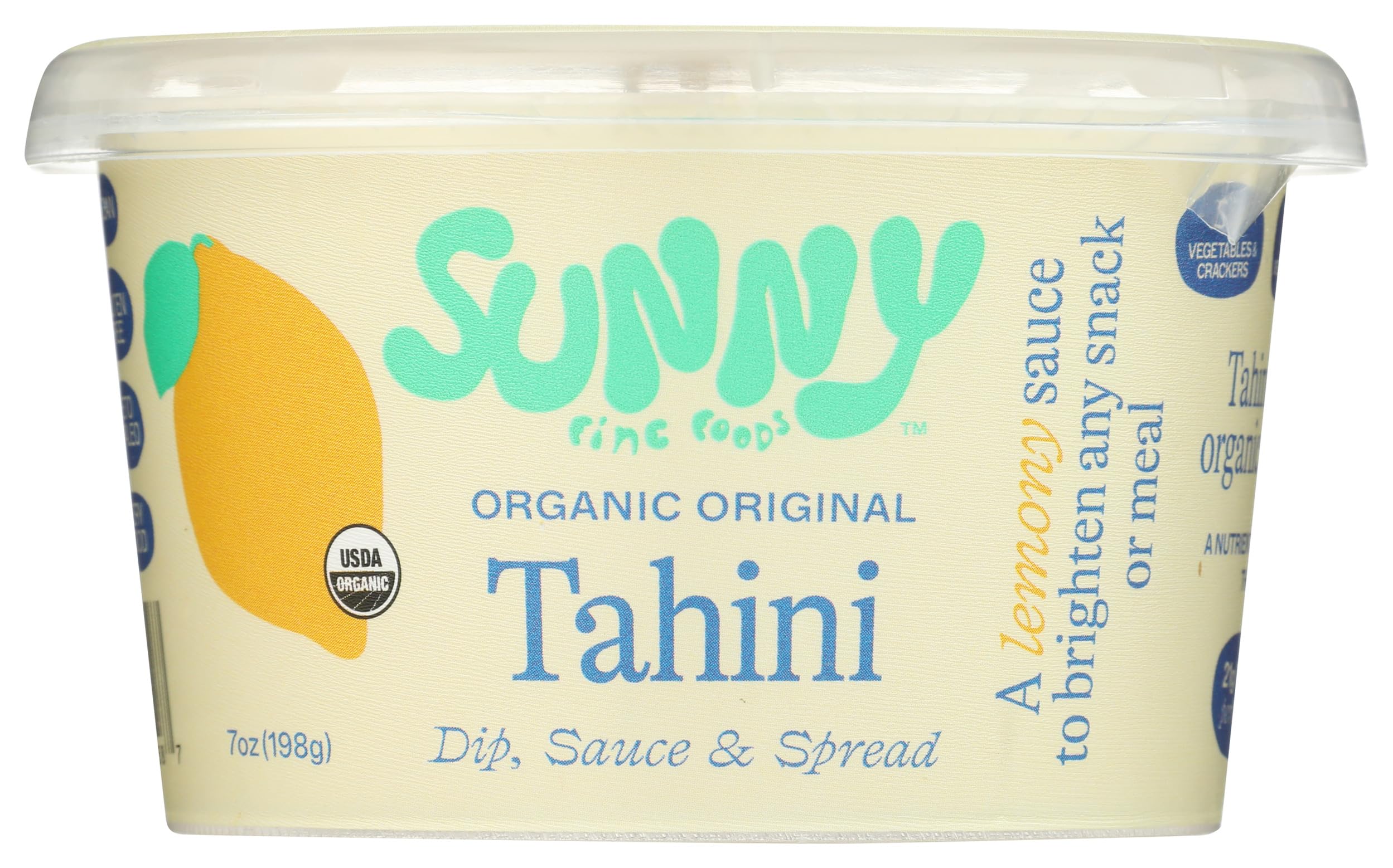 Sunny Fine Foods Organic Original Tahini, 7 Oz
