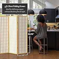 Vista 64 de Red Lantern WP60-WHT-4P Pantalla plegable, 4 paneles, color blanco