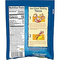 Vista 2 de Ortega Mezcla de condimentos, 40% menos de tacos de sodio, 1 onza