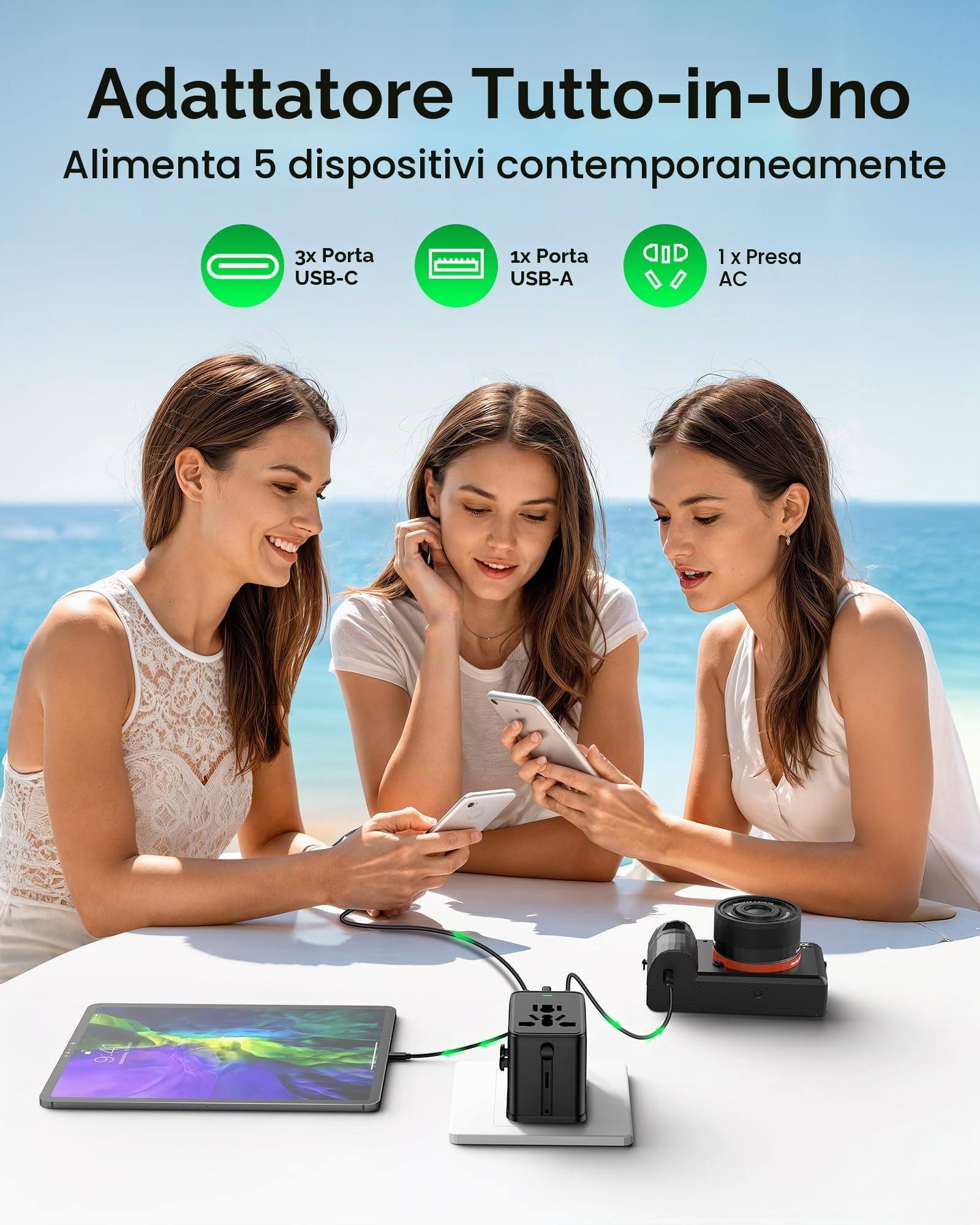 wollz Adattatore da viaggio 75W — immagine 3 di 14