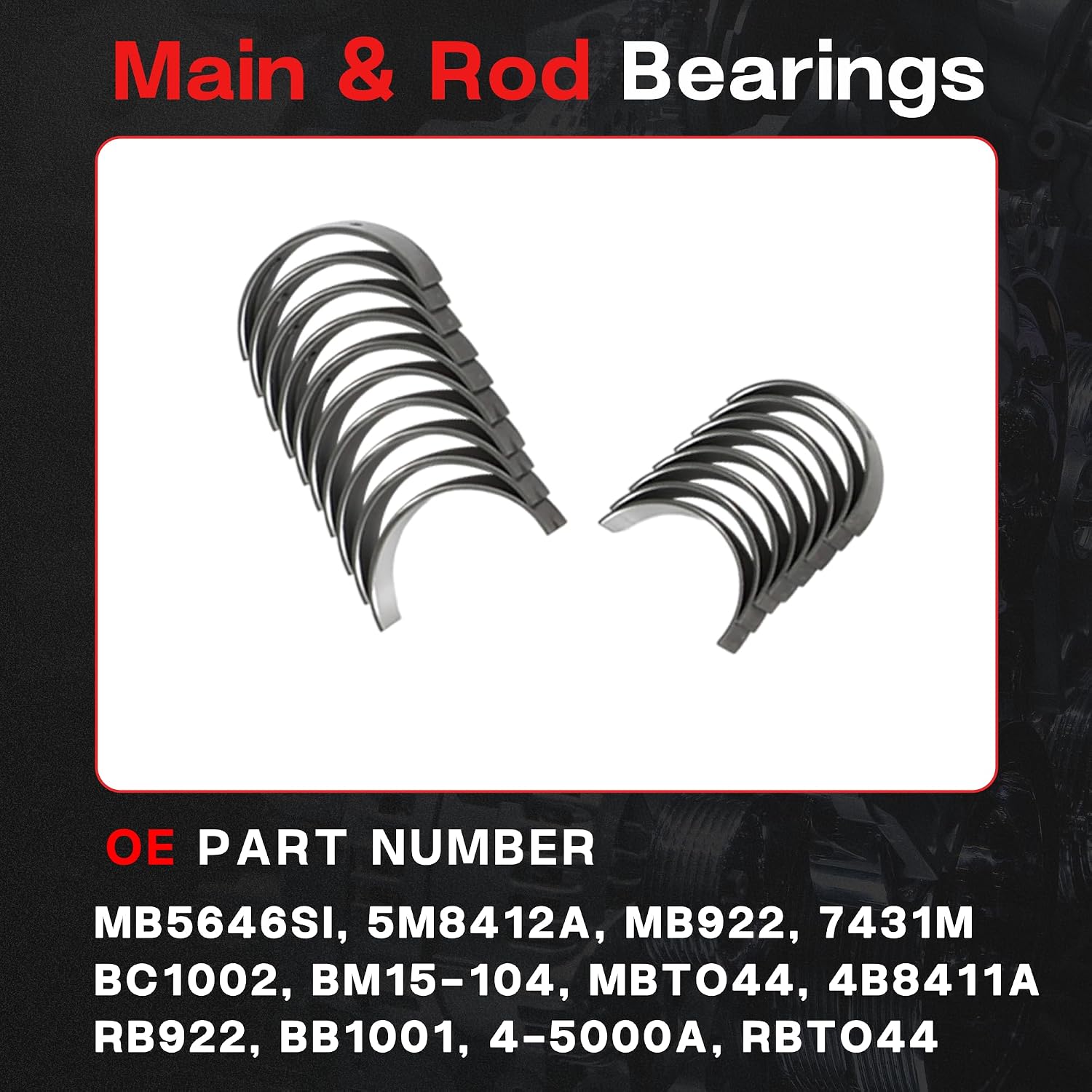 2AZ-FE Rebuild Overhaul Kit with Crankshaft & Connecting Rods & Main/Rod Bearings Fit for Toyota Camry RAV4 Highlander Scion tC xB 2.4L 2001-2015 Replace# 13401-28030