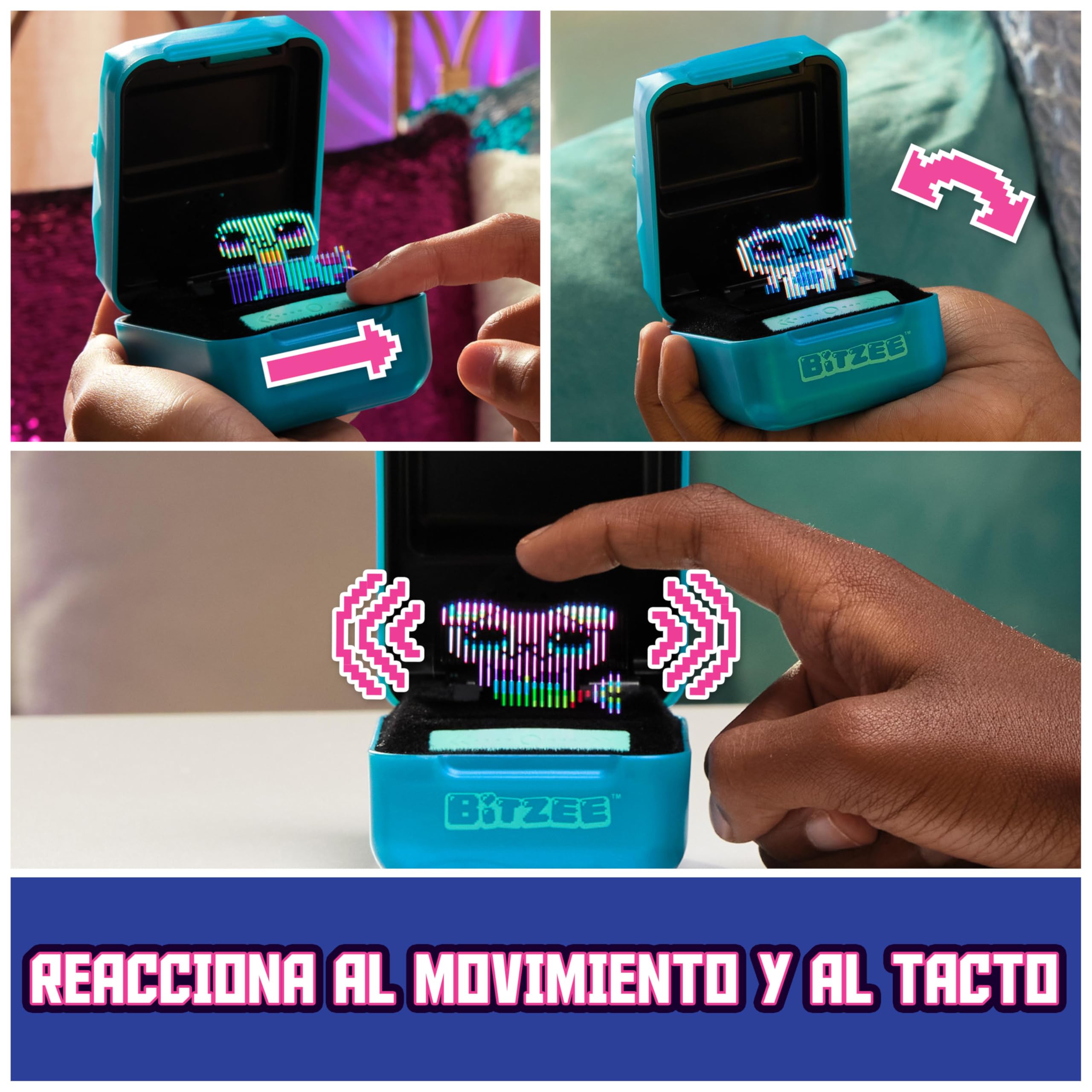 BIZTEE MAGICALS - Mascota Virtual con 20 Animales Mágicos en su Interior - Mascota Digital Que Reaccionan al Tacto - Juguetes Niños 5 Años + - Regalo Niño 5 Años +