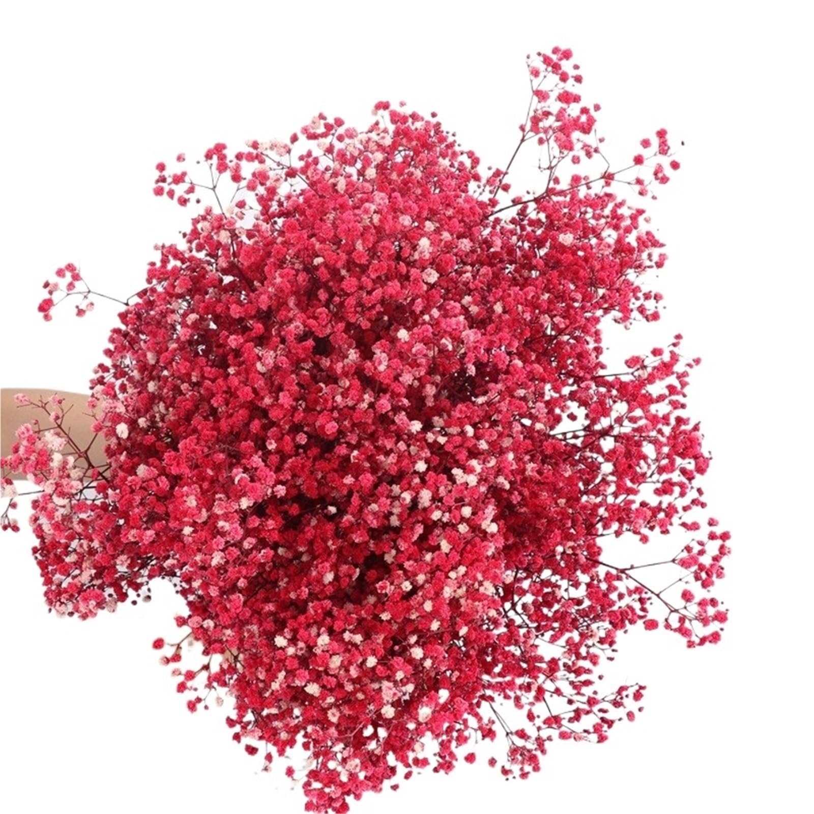 LuoAXINN Artificial Flower Branches Artificial Flowers Flower Bouquets For Wedding Decoration(Red,50g)