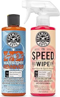Heavy Duty Water Spot Remover (16 fl oz) and Speed Wipe Quick Detailer (16 fl oz) Bundle