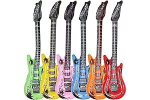 Dr.dudu Inflatable Guitar, Waterproof White 6-Pack