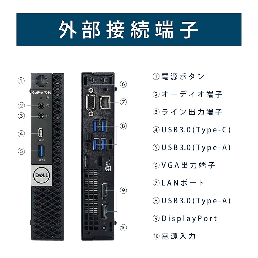 Windowsデスクトップ DELL OptiPlex 7060 Micro i5 16GB NVMeSSD Amazon.com: Dell OptiPlex 7060 Micro PC | Intel Core i5