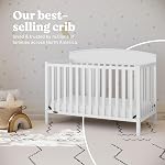Graco Benton 5-in-1 Crib convertible (blanc) – GREENGUARD Certifié or, Convertit de Lit bébé en Lit pour enfant, Lit de jour et grand lit, Convient à Matelas de lit bébé standard