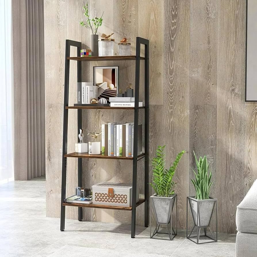 4段木製ラック ヴィンテージ　レトロ　棚　本棚 楽天市場】ヴィンテージ 四段ラック 4段 ラック 幅50 奥行き30