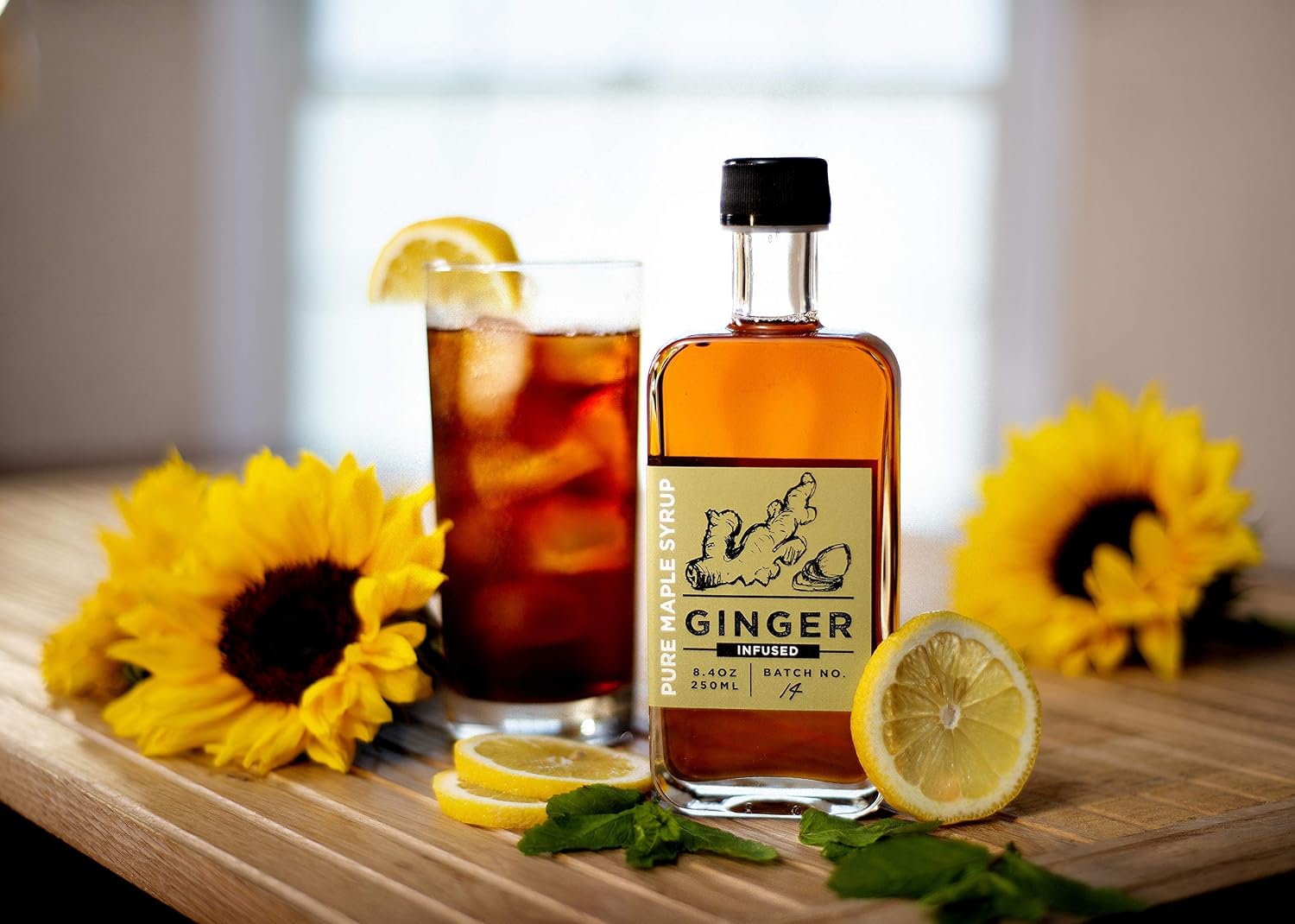Old State Farms - Ginger Infused Pure Maple Syrup - 8.4oz - Organic - Vegan - Paleo