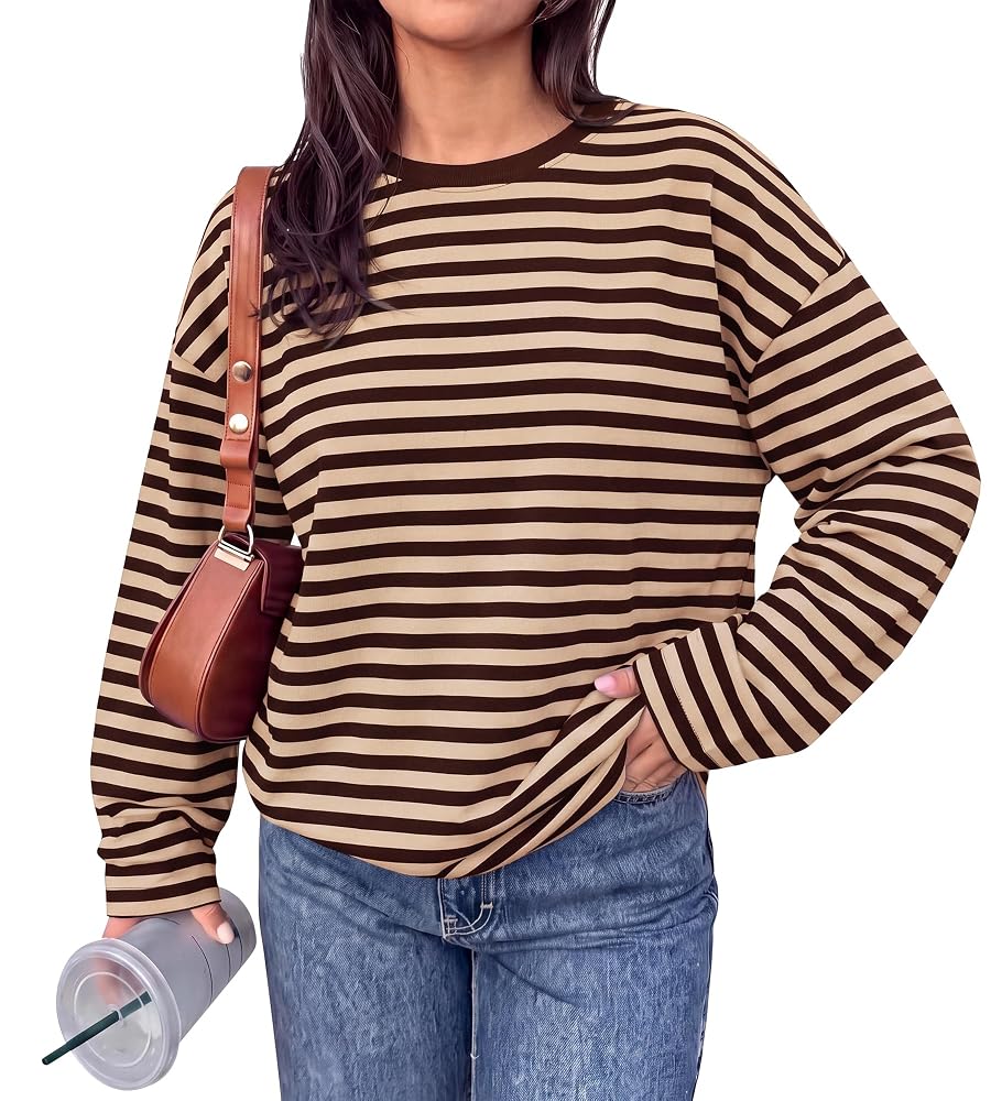 BTFBM Oversized Striped Long Sleeve Shirts