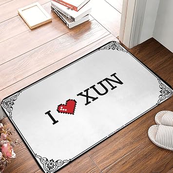 Welcome Rugs Front Door Indoor I Love Xun Doormat House Mats Indoor Summer Door Mat Outdoor Color Colour, Size 50X80CM