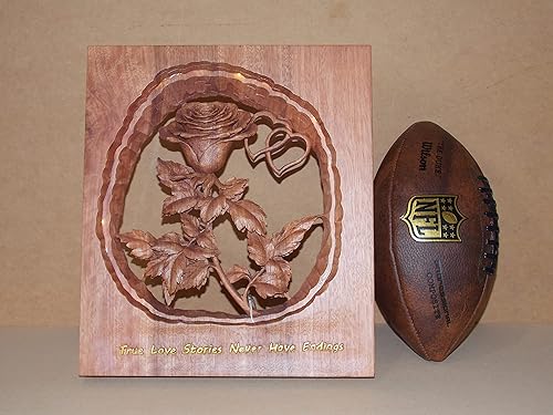 Miniatura 5 de Wood Rose Gift For Her Couples Gift Personalized Wedding Gift 5 Years Anniversary Gift Family Name Sign Established Sign