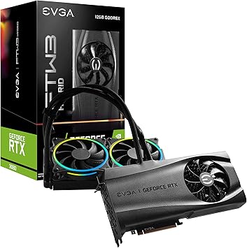 EVGA GeForce RTX 3080 12GB FTW3 Ultra Hybrid Gaming, 12G-P5-4878-KL, GDDR6X, ARGB LED, Metal Backplate, LHR