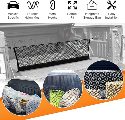 Miniatura 31 de Red de carga para maletero estilo sobre compatible con Toyota RAV4 2015 2016 2017 2018, red de carga altamente elástica para accesorios SUV RAV4